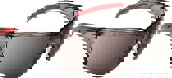 Safety Glass: Anti-Fog & Scratch-Resistant, Polycarbonate, Gray Lenses, Frameless, UV Protection